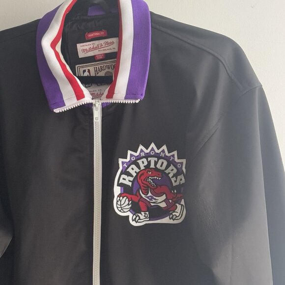 Toronto Raptors NBA Bomber Jacket Satin‎ Mitchell Ness Basketball Mens L. -Read - Picture 2 of 16